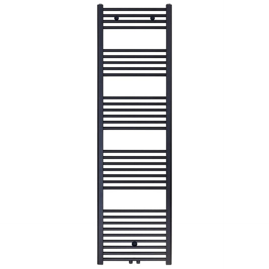 Badkamer Radiator Handdoekverwarming 1800 x 500 821 W Blackline Livaro mat zwart