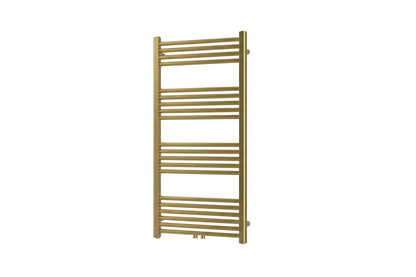 Badkamer Radiator Handdoekverwarming PremiumLine mini Geborsteld Goud Middenaansluiting  1200X600 - 414 WATT