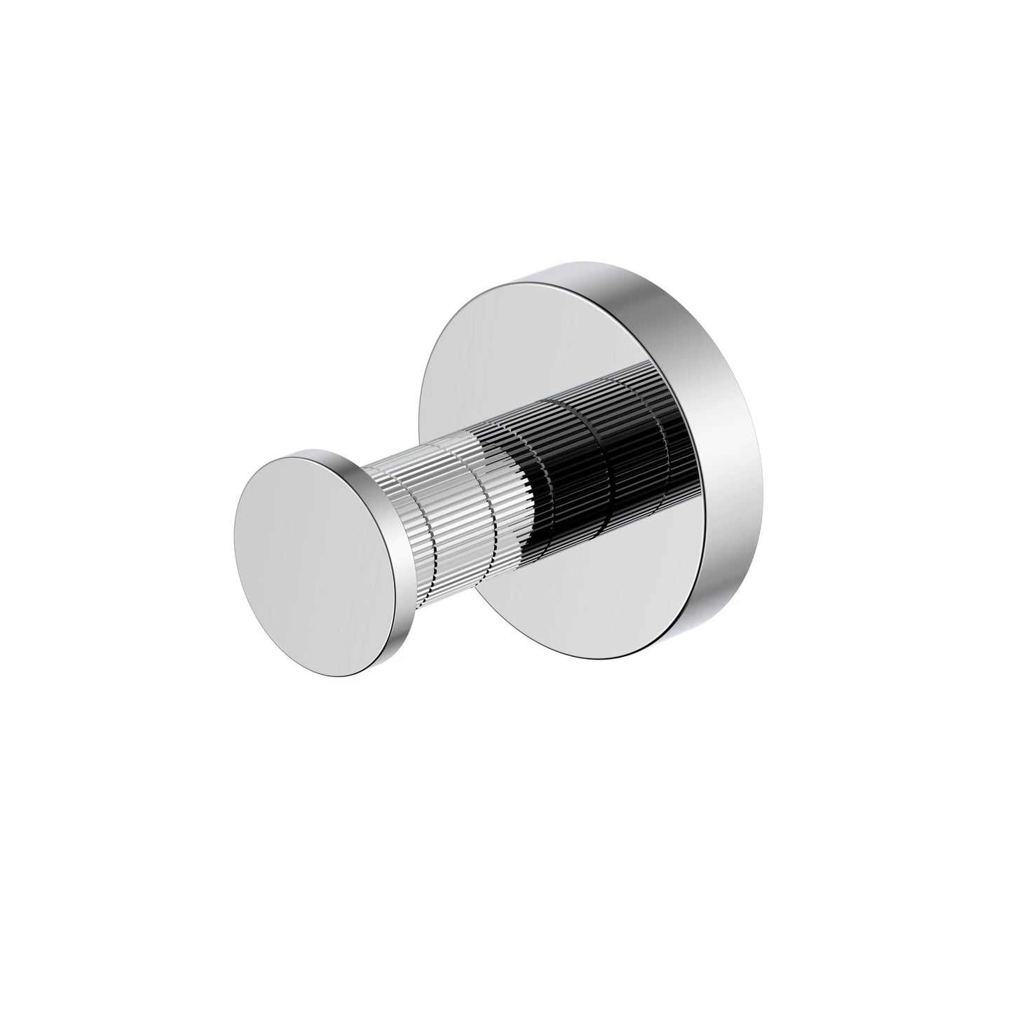 Badkamer Stria Haak Chroom SaniSupreme met ribbelstructuur 7,8 cm diep