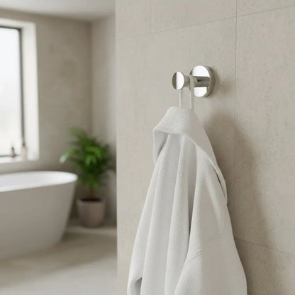 Badkamer Stria Haak Chroom SaniSupreme met ribbelstructuur 7,8 cm diep