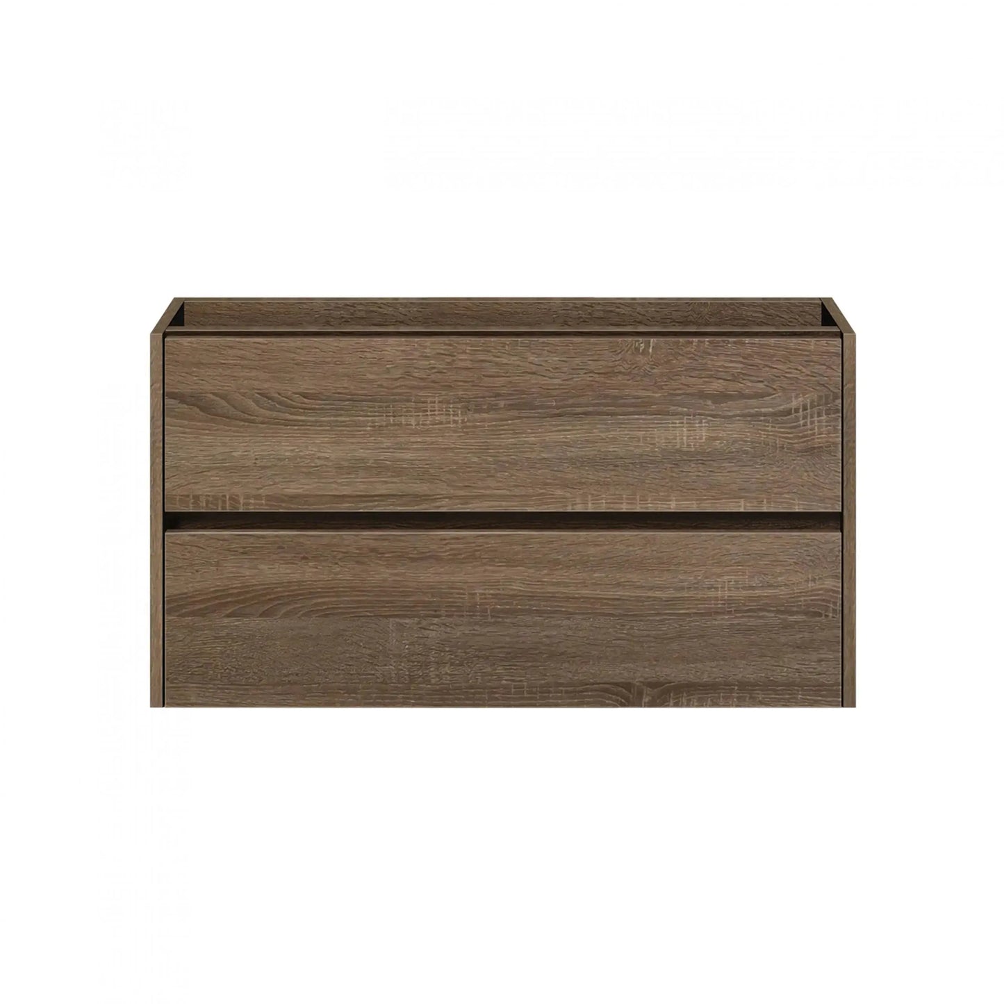 Badmeubelset Abruzzo wastafel en spiegelkast 80 cm Hout SaniSupreme Sanisupreme