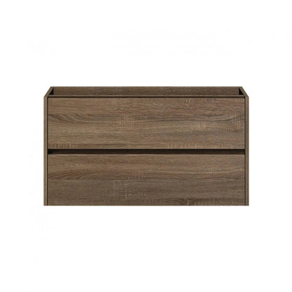 Badmeubelset Abruzzo wastafel en spiegelkast 80 cm Hout SaniSupreme Sanisupreme