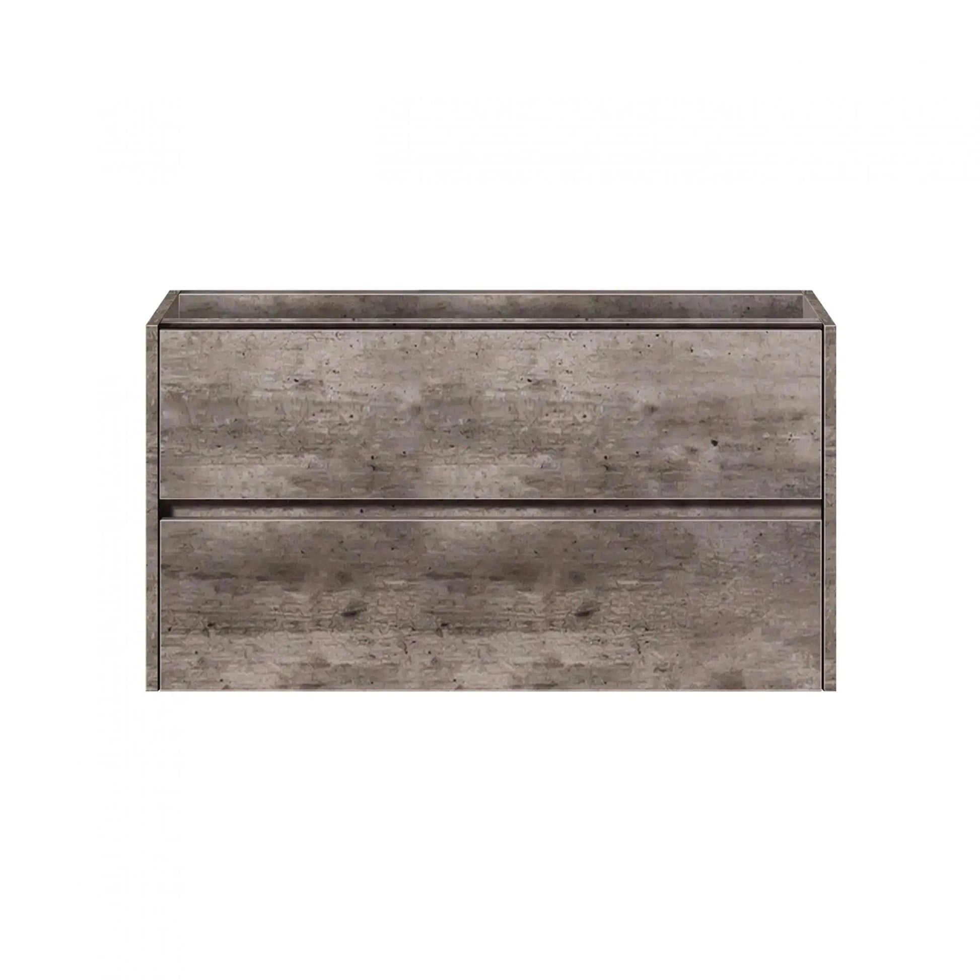 Badmeubelset Abruzzo wastafel en spiegelkast 80 cm Steen SaniSupreme Sanisupreme