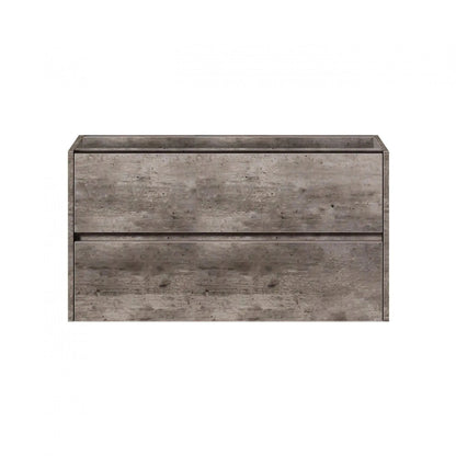 Badmeubelset Abruzzo wastafel en spiegelkast 80 cm Steen SaniSupreme Sanisupreme