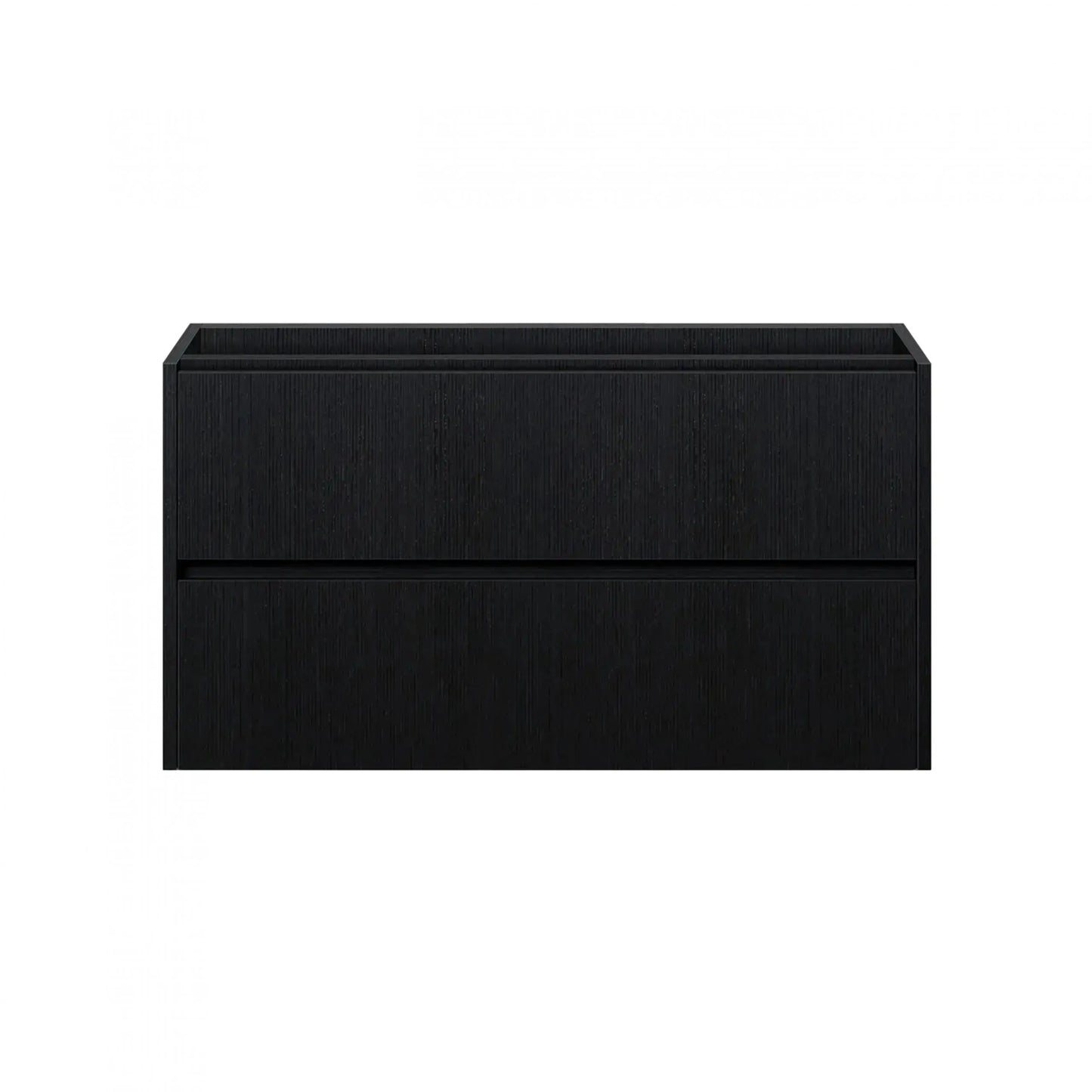 Badmeubelset Abruzzo wastafel en spiegelkast 80 cm Zwart SaniSupreme Sanisupreme