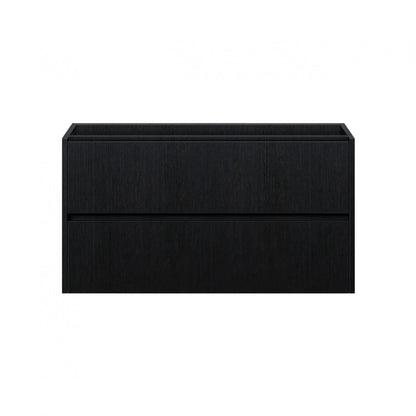 Badmeubelset Abruzzo wastafel en spiegelkast 80 cm Zwart SaniSupreme Sanisupreme