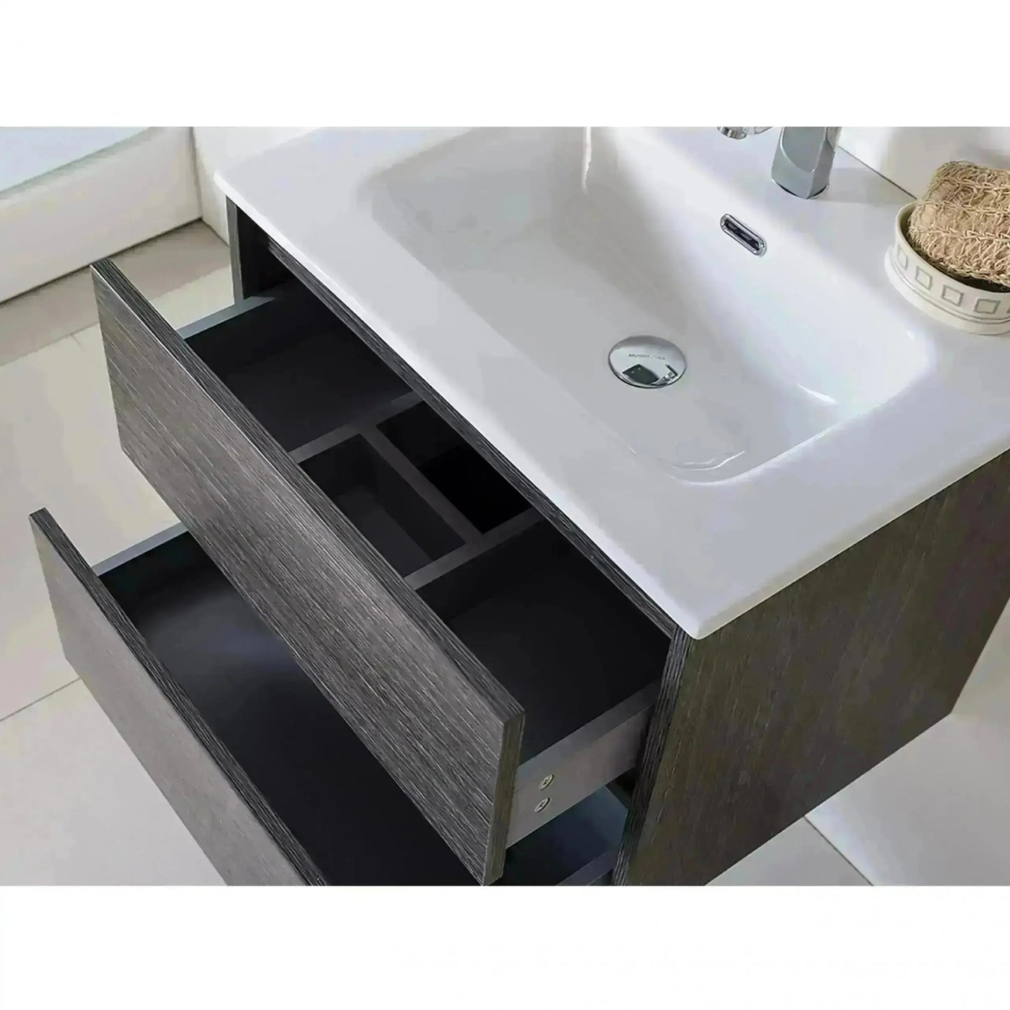 SaniSupreme Badmeubel Set Abruzzo Dubbele wastafel 120cm Grijs Sanisupreme