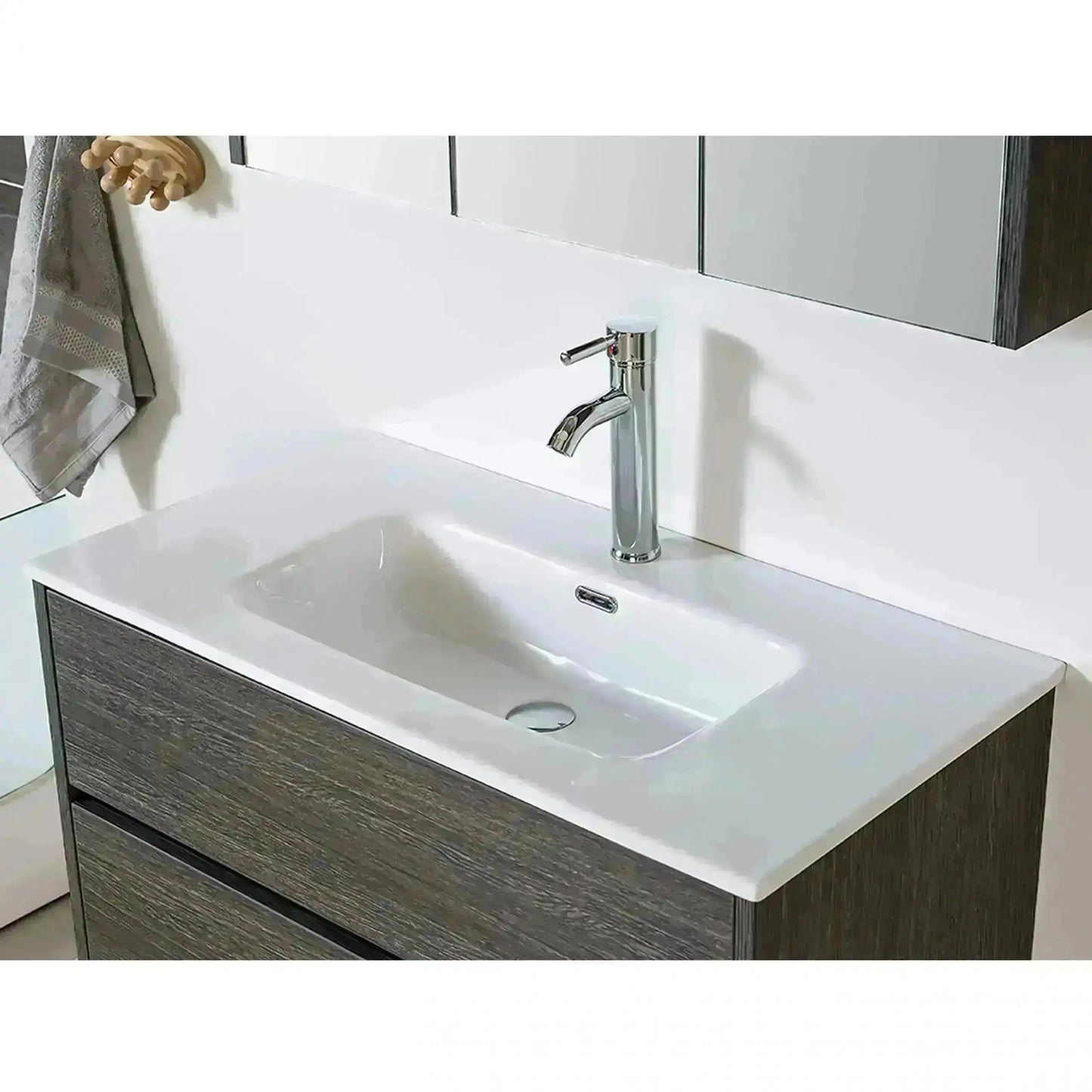 SaniSupreme Badmeubel Set Abruzzo Dubbele wastafel 120cm Grijs Sanisupreme