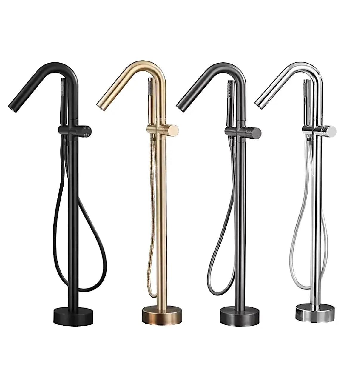 Vrijstaande Badkraan SaniSupreme AquaFlow® met handdouche Chroom Glans Sanisupreme