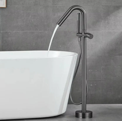 Vrijstaande Badkraan SaniSupreme AquaFlow® met handdouche Gunmetal Sanisupreme