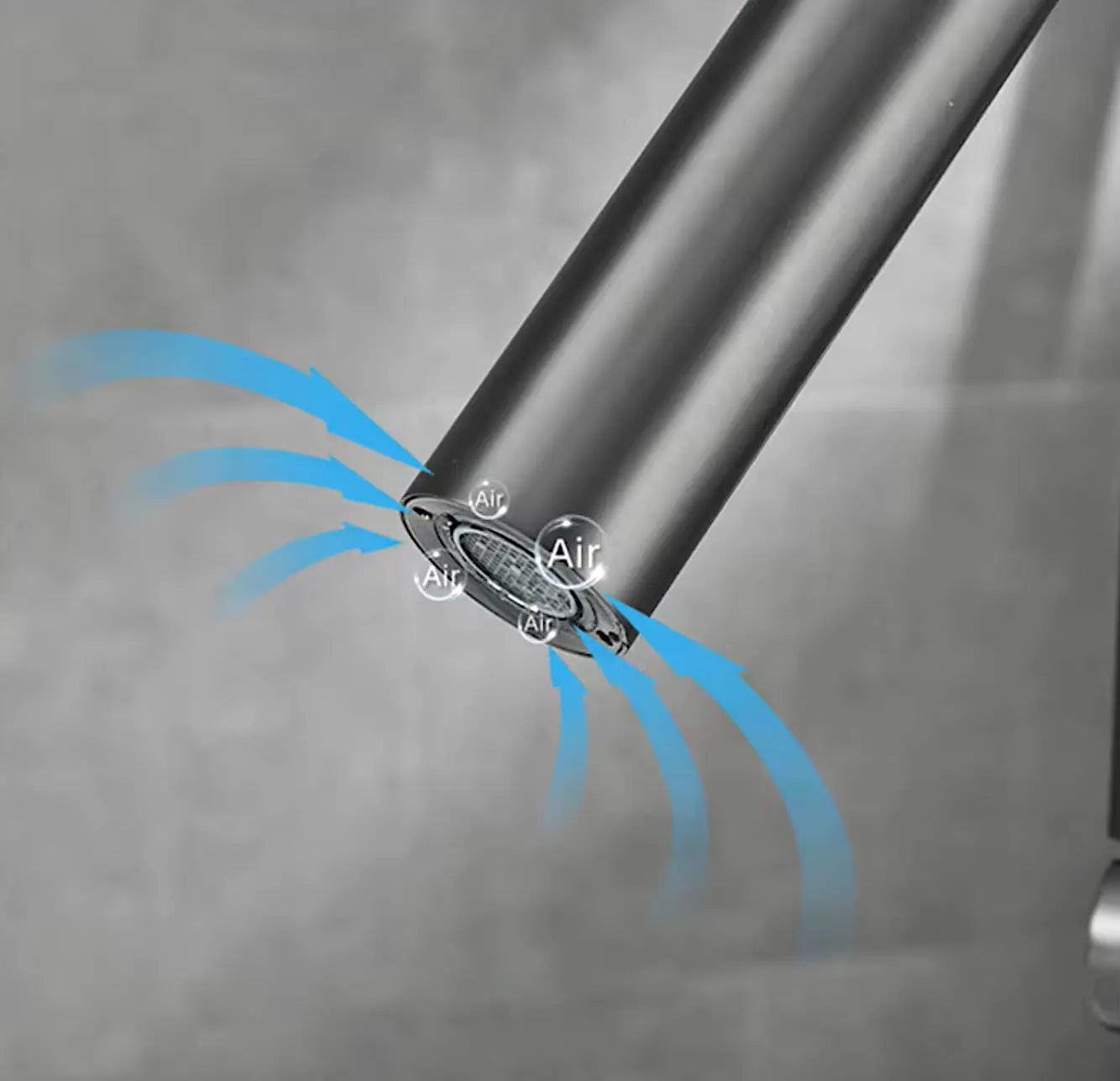 Vrijstaande Badkraan SaniSupreme AquaFlow® met handdouche Gunmetal Sanisupreme