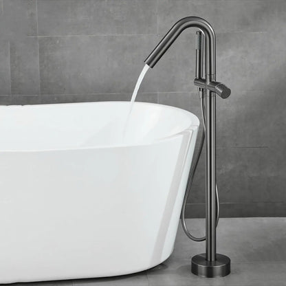 Vrijstaande Badkraan SaniSupreme AquaFlow® met handdouche Gunmetal Sanisupreme