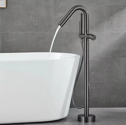 Vrijstaande Badkraan SaniSupreme AquaFlow® met handdouche Gunmetal Sanisupreme