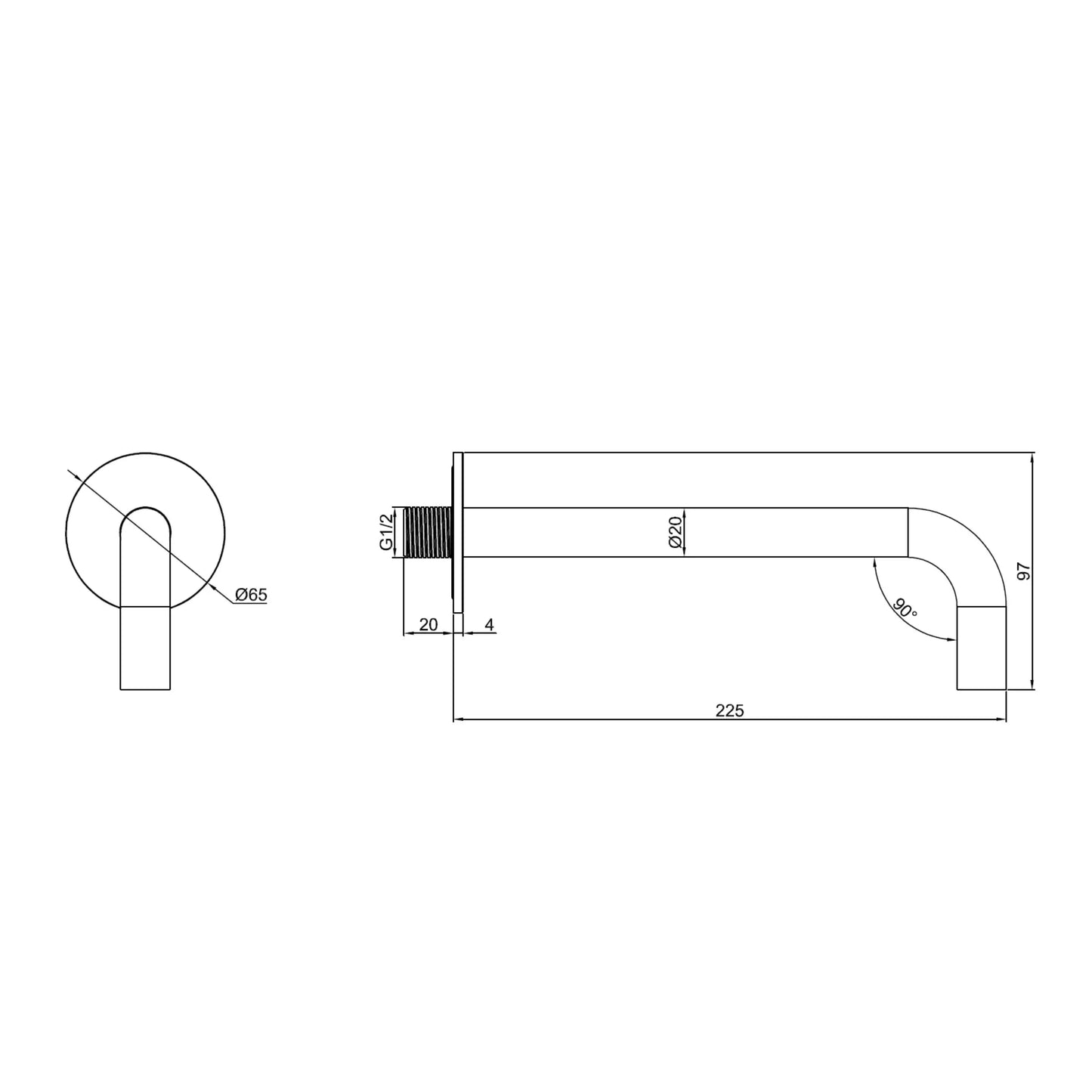 Badmengkraan Best Design Zenia Line Viana Thermostatisch inbouw Desert Brown SaniSupreme