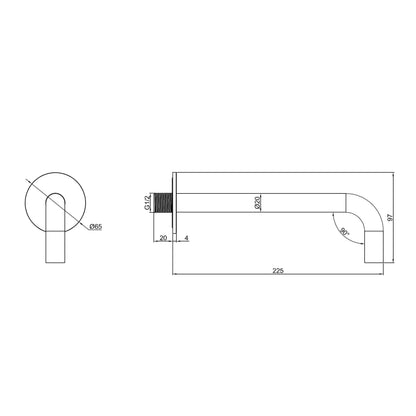 Badmengkraan Best Design Zenia Line Viana Thermostatisch inbouw Desert Brown SaniSupreme