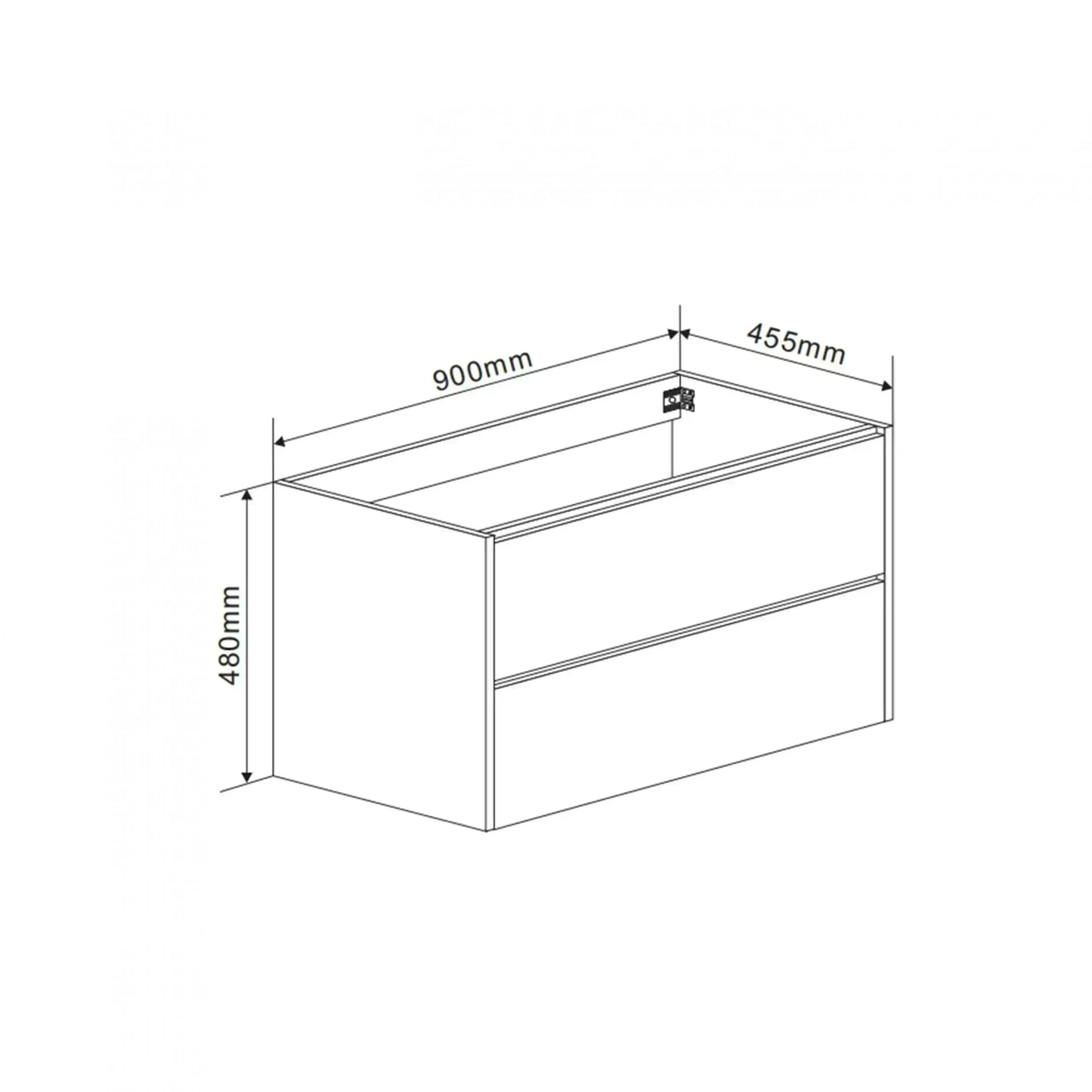 Badmeubelset Abruzzo wastafel en spiegelkast 90 cm Grijs SaniSupreme Sanisupreme