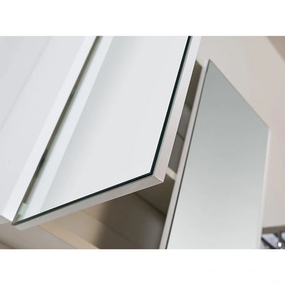 Badmeubelset Abruzzo wastafel en spiegelkast 90 cm Hoogglans Wit SaniSupreme Sanisupreme