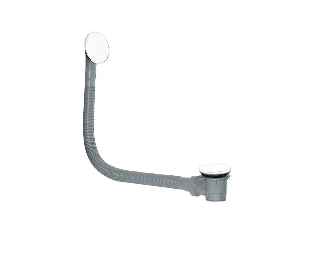 Badsifon Vazia White mat wit met overloop combinatie voor baden  Ø38,1 MM SaniSupreme