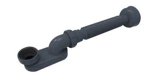 Badsifon flexibel Prome met overloop combinatie voor baden Ø40 MM SaniSupreme