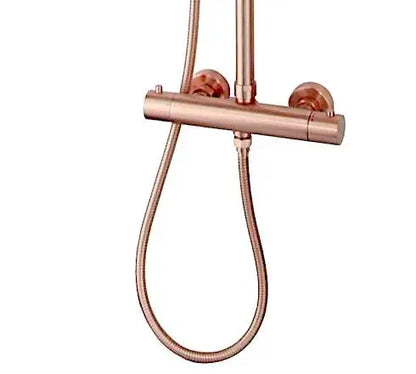 Best Design HighLine Series Lyon thermostatische opbouw regendouche 20 cm Rosé goud Sanisupreme