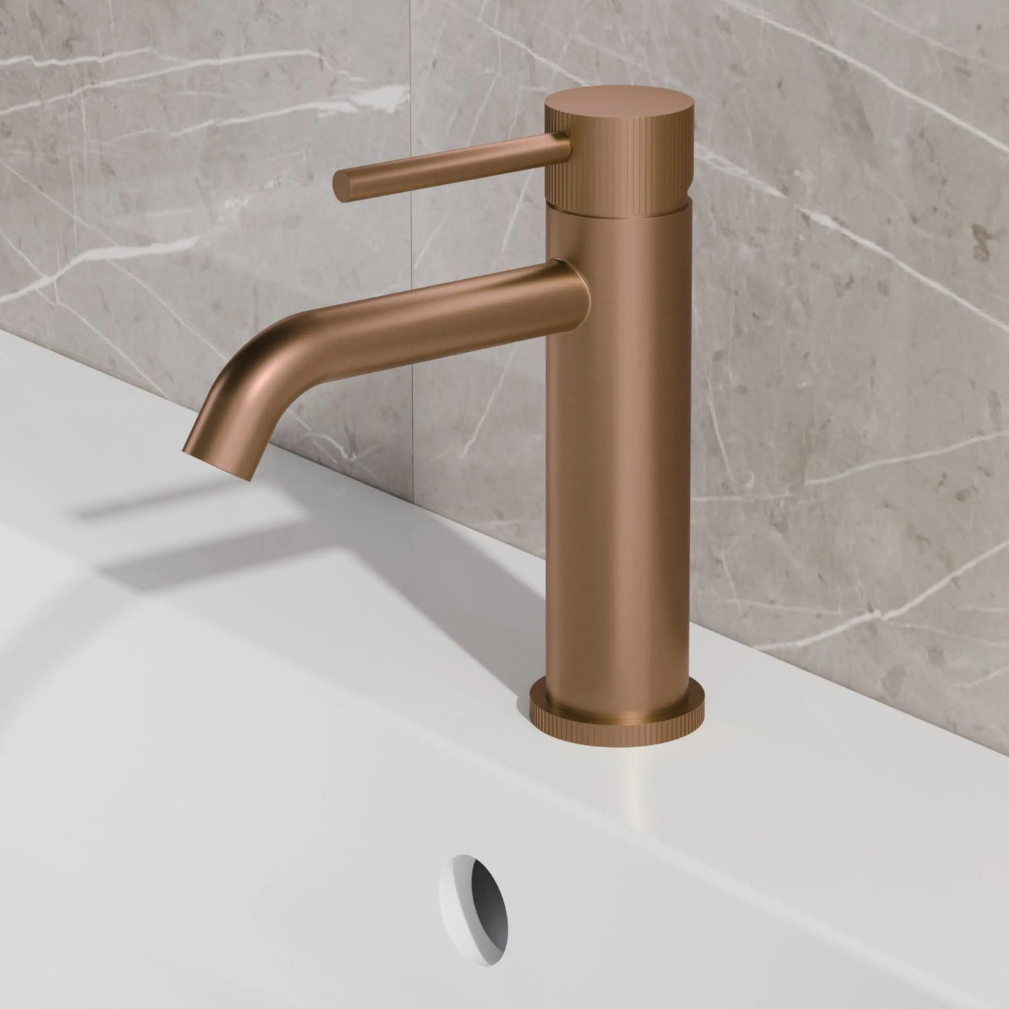 Best Design HighLine Series Bellavaro Aquavelle wastafelmengkraan 18 cm Bruin