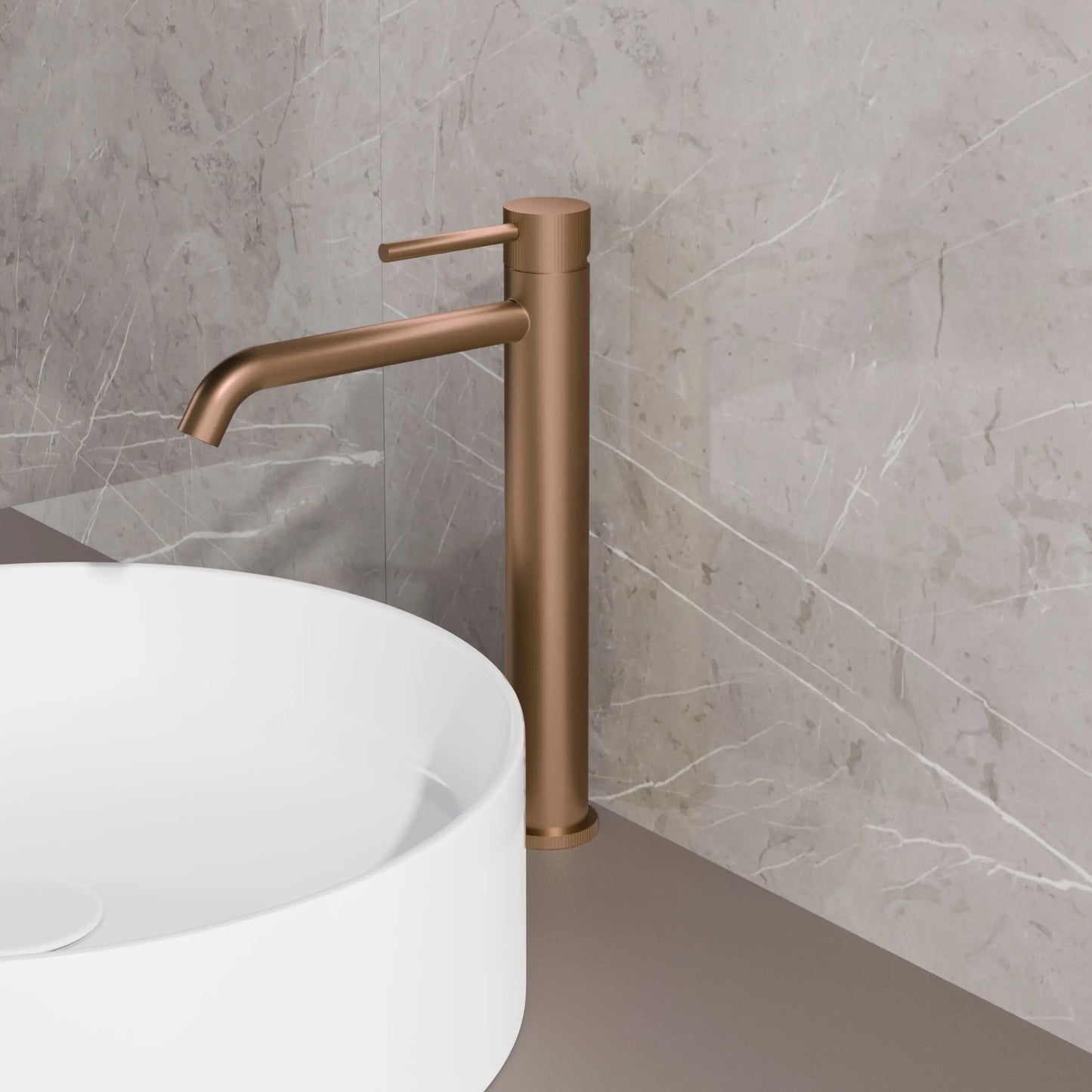 Best Design HighLine Series Bellavaro Hydrano wastafelmengkraan 31 cm Bruin