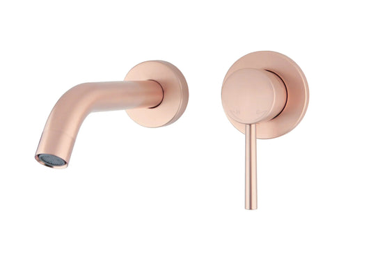 Best Design HighLine Series Lyon Veloura inbouw wandmengkraan 20 cm cm Rosé mat goud