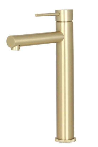 Best Design Luxerio Line Aquenzo hoge wastafelmengkraan 30 cm mat goud