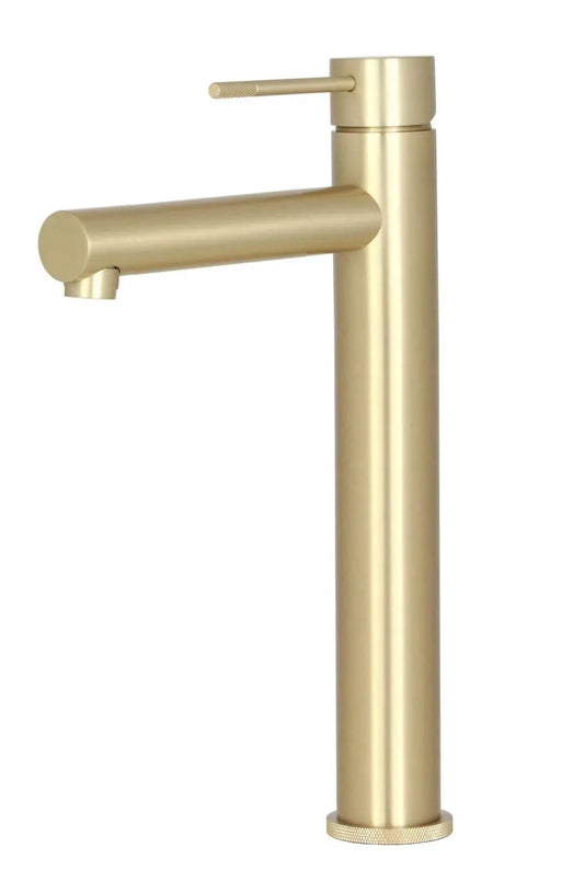 Best Design Luxerio Line Aquenzo hoge wastafelmengkraan 30 cm mat goud