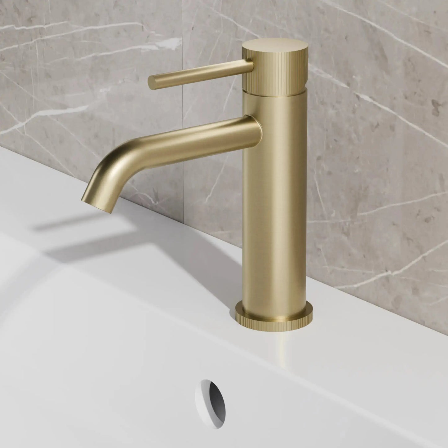 Best Design Luxerio Line Aquessio wastafelmengkraan 18 cm mat goud