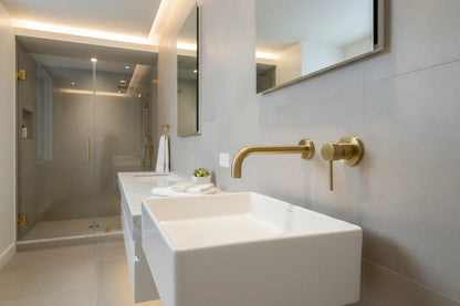 Best Design Luxerio Line Bellavira inbouw wastafelmengkraan 21 cm mat goud
