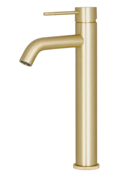 Best Design Luxerio Line Flowenza hoge wastafelmengkraan 30 cm mat goud