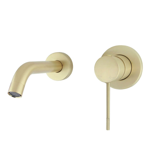 Best Design Luxerio Line Montessa inbouw wastafelmengkraan 20 cm mat goud