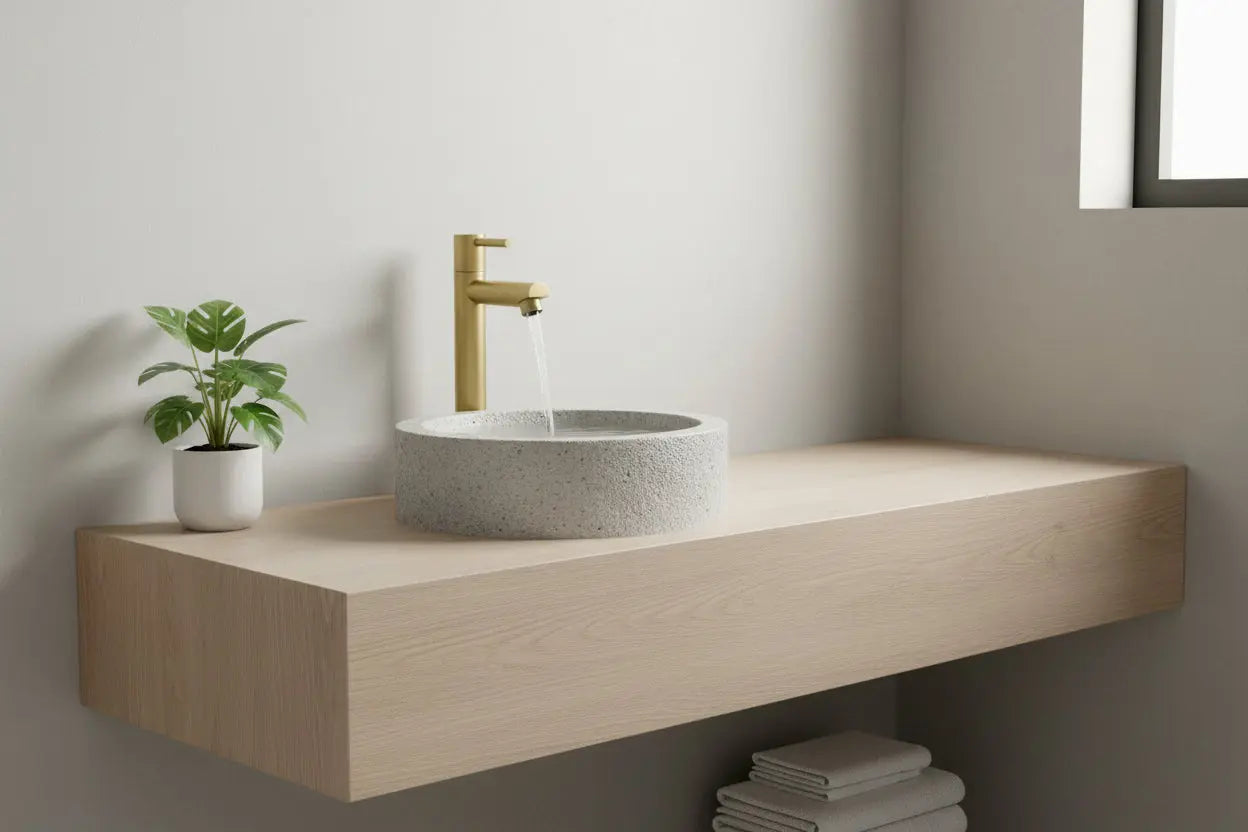 Best Design Luxerio Line Valerio Aquador fontein 30 cm mat goud