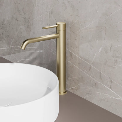 Best Design Luxerio Line Valerio wastafelmengkraan 31 cm mat goud