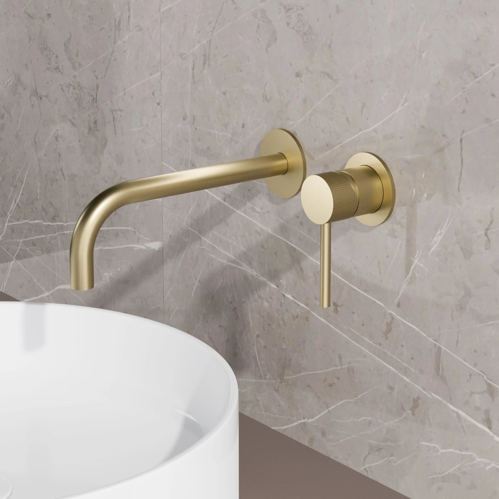 Best Design Luxerio Line Velarion inbouw wastafelmengkraan inclusief inbouwbox  22 cm mat goud