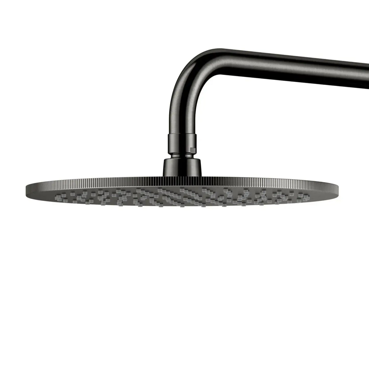 Best Design Zenia Line EasyMount Series thermostatische opbouw regendouche 25cm breed 90 tot 125 cm Gunmettal SaniSupreme