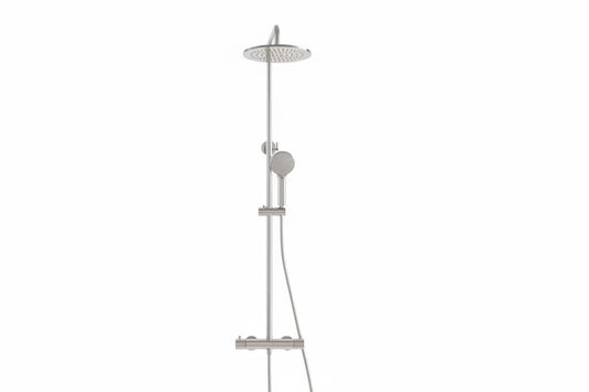 Best Design Zenia Line Series thermostatische opbouw regendouche 90 tot 125 cm Chroom SaniSupreme