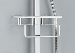 SaniSupreme Florida surface-mounted bath shower set with bath spout 8 inch rain shower chrome square