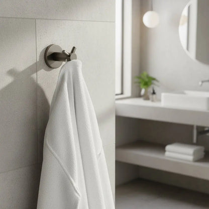 Aloni muurhaak dubbel Badkamer handdoekhaak gunmetal