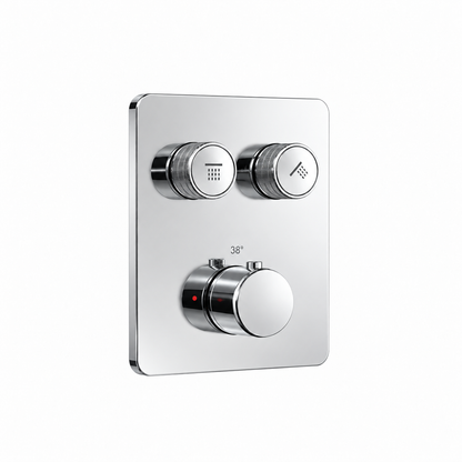 Doucheset SaniSupreme Stria Rainround Smartcontrol Regendouche set Chroom ll