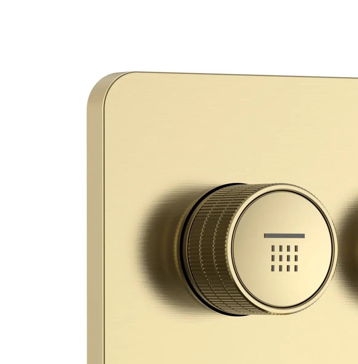 SaniSupreme Stria Premium Thermostatische Inbouw Mengkraan 2-weg los Geborsteld Goud - PVD Coating Sanisupreme