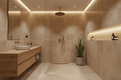 Douchedrain Douchegoot Best Design Zenia Line Series Duarte douchegoot met flens 70 cm Desert Brown SaniSupreme