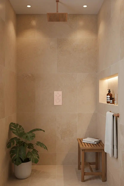 Douchemengkraan Best Design HighLine Series Lyon Martim inbouwthermostaat 2-weg mat rosé goud SaniSupreme