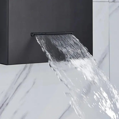 TWEEDEKANS ACTIE Douchepaneel Regendouche SaniSupreme® Capri mat zwart TK3 Sanisupreme