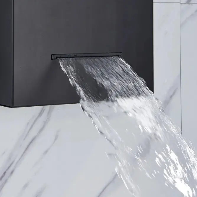 TWEEDEKANS ACTIE Douchepaneel Regendouche SaniSupreme® Capri mat zwart TK2 Sanisupreme
