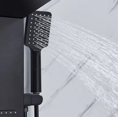 Douchepaneel Regendouche SaniSupreme® Capri mat zwart Sanisupreme