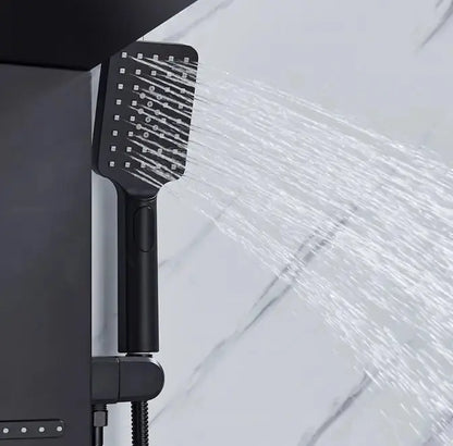 TWEEDEKANS ACTIE Douchepaneel Regendouche SaniSupreme® Capri mat zwart TK3 Sanisupreme