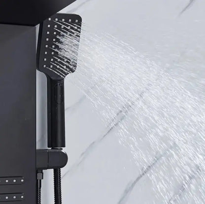 TWEEDEKANS ACTIE Douchepaneel Regendouche SaniSupreme® Capri mat zwart TK3 Sanisupreme