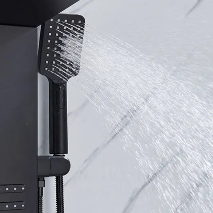 Douchepaneel Regendouche SaniSupreme® Capri mat zwart Sanisupreme